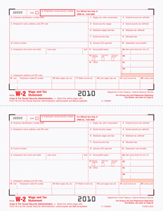 Laser W-2 Individual Copy A 8.5" X 11" (image for) Laser W-2 Individual Copy A 8.5" X 11"